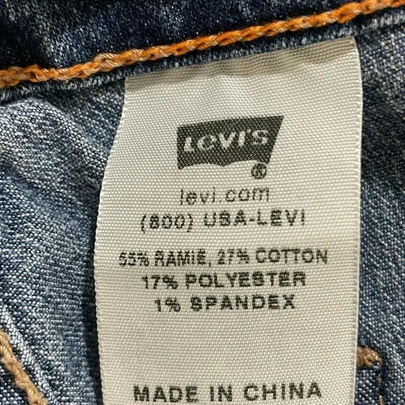 Levi’s  525 VTG Nouveau Low Rise Capri Jeans Size 12 - Picture 7 of 9